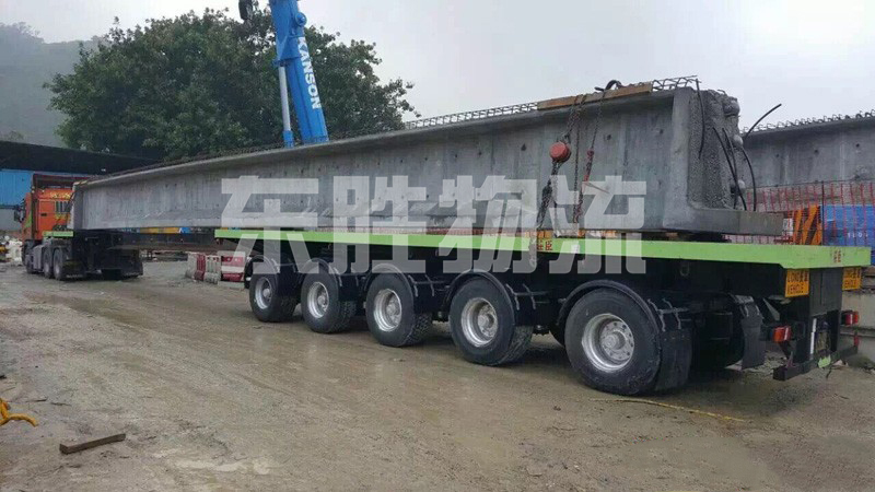 大型建筑材料運輸到香港，大型、超長水泥預制件轉載運輸至香港案例圖